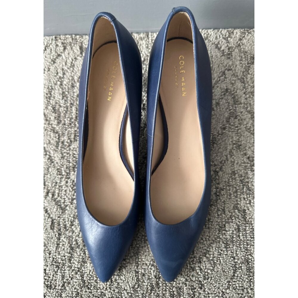 Cole Haan 9.5B Blue Pumps Women’s Heels Y2K Retro Chic Dressy Academia Holiday